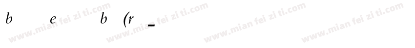 Bembo Expert BQ (Rom字体转换